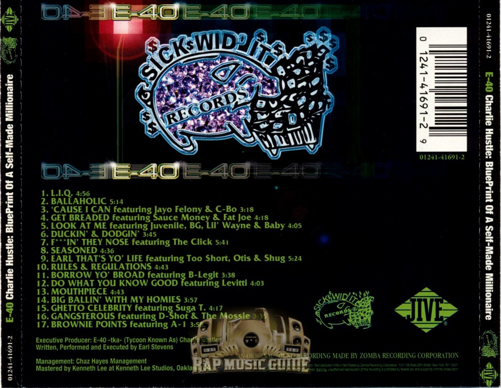 E40 Charlie Hustle Blueprint Of A SelfMade